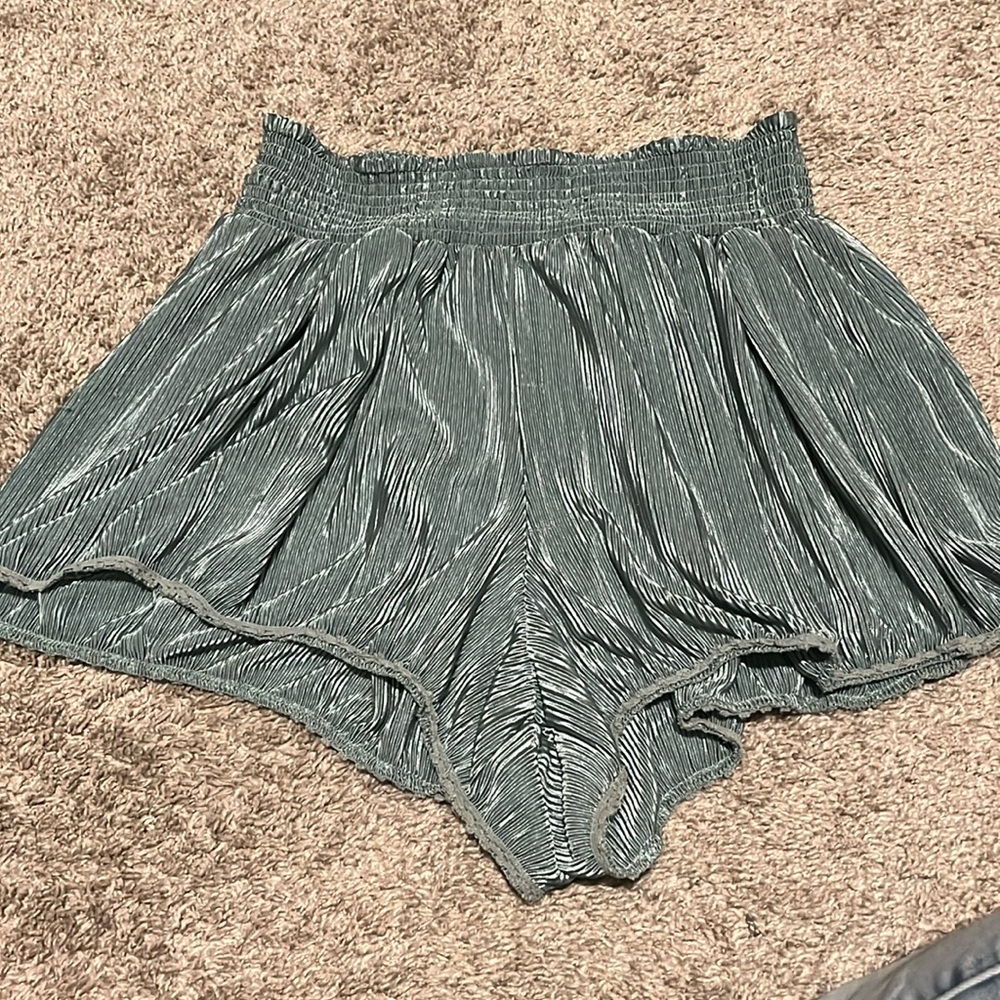 Vanilla star size L sleep shorts blue green
